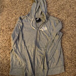 Nike Women's Heather Gray Zip-Up Jacket